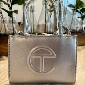Telfar Small Shopping Bag - Silver